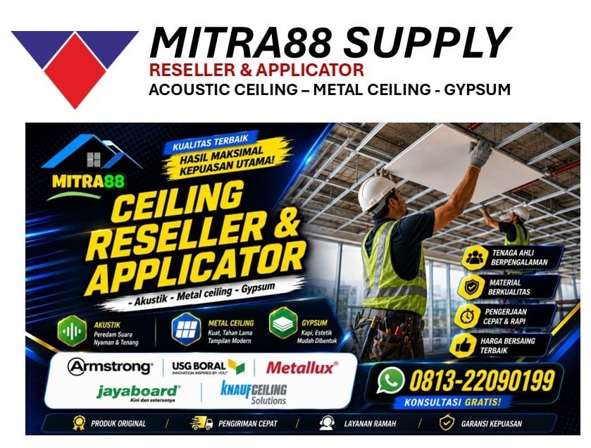 Mitra 88 Supply - Ceiling Reseller & Applicator Resmi